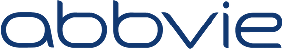 AbbVie company logo in lowercase blue letters.