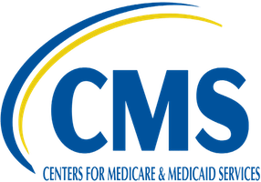 CMS logo with text ‘Centers for Medicare & Medicaid Services’ and a swoosh design.