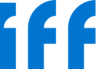 IFF company logo in blue lowercase letters.