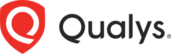 Qualys company logo with a stylized white Q inside a red shield.