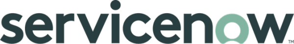 ServiceNow logo text with distinctive lowercase letters and a green ‘w’.