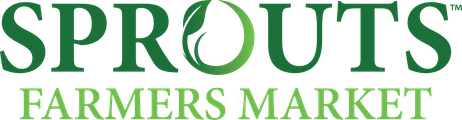 Sprouts Farmers Market logo with a stylized leaf inside the letter O.