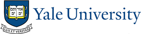 Yale University logo featuring a shield with Hebrew text and the motto ‘Lux et Veritas’ below.